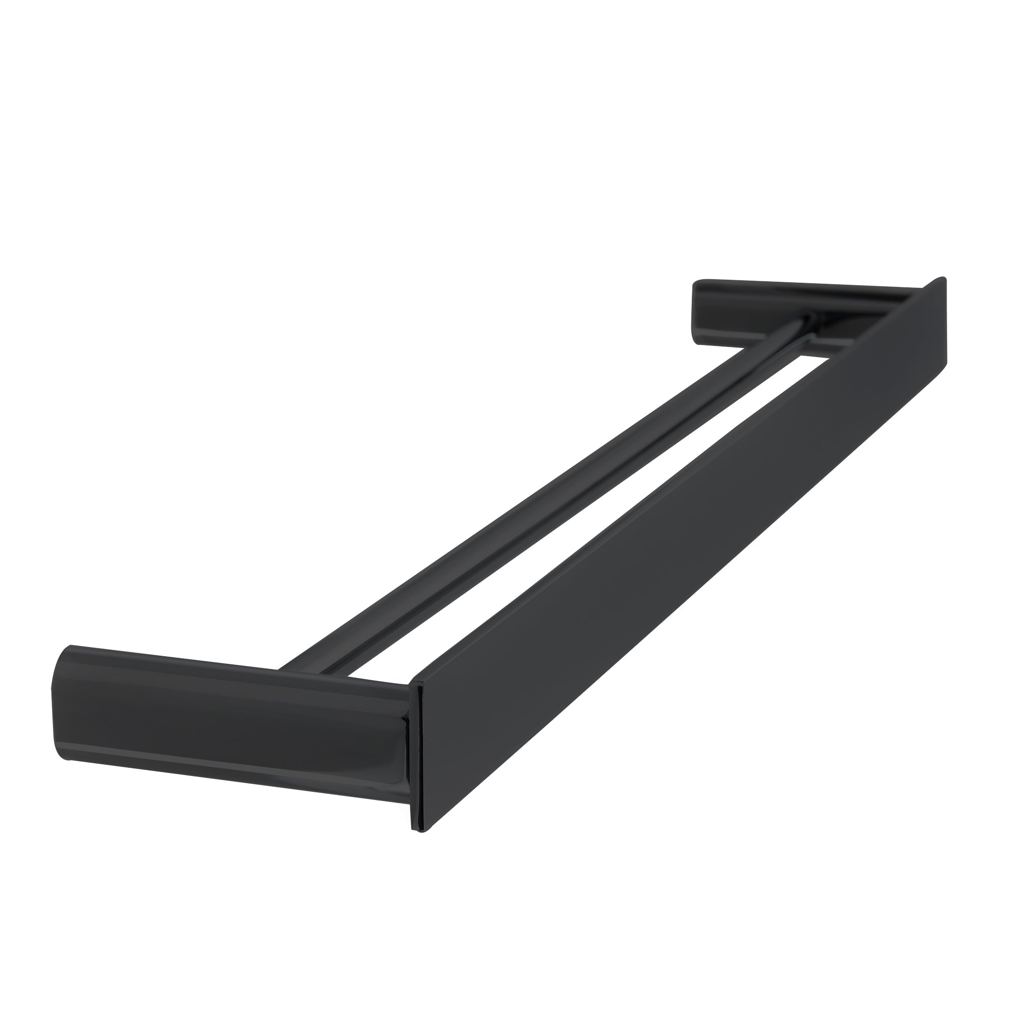 LINKWARE GABE DOUBLE NON-HEATED TOWEL RAIL MATTE BLACK (AVAILABLE IN 600MM AND 800MM)