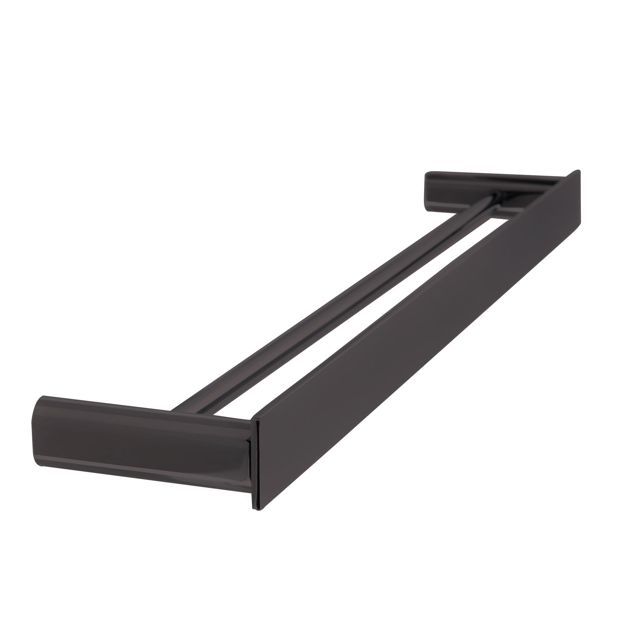LINKWARE GABE DOUBLE NON-HEATED TOWEL RAIL GUN METAL (AVAILABLE IN 600MM AND 800MM)