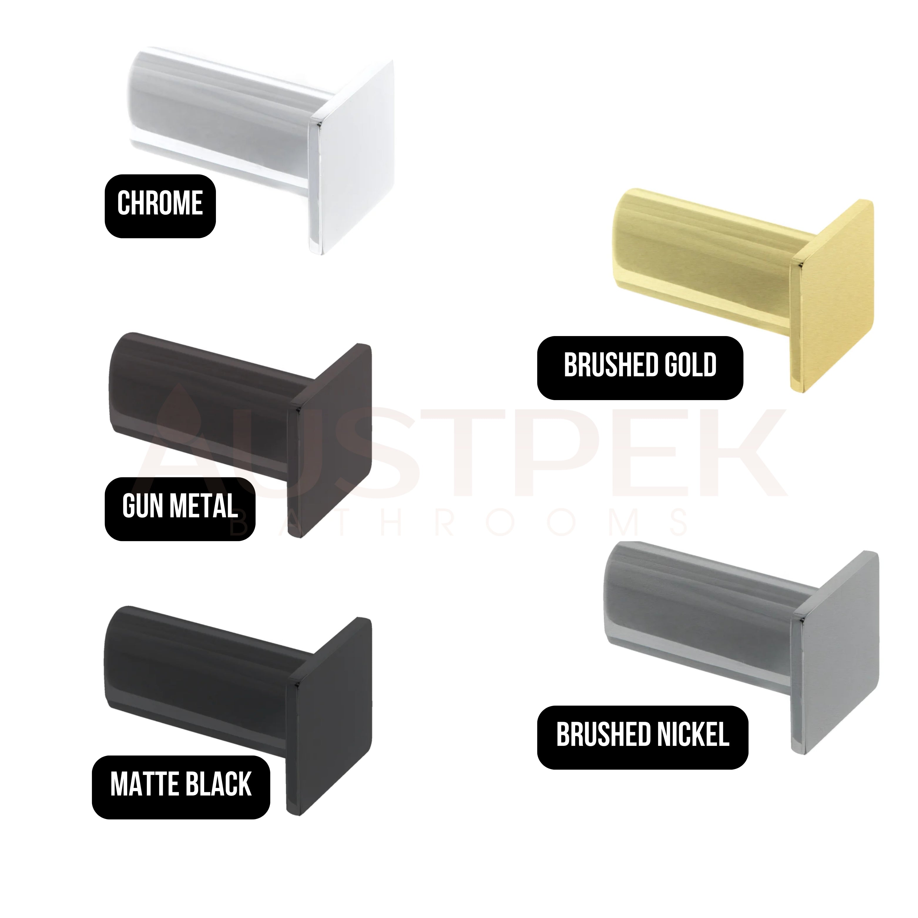 LINKWARE GABE ROBE HOOK – MATTE BLACK