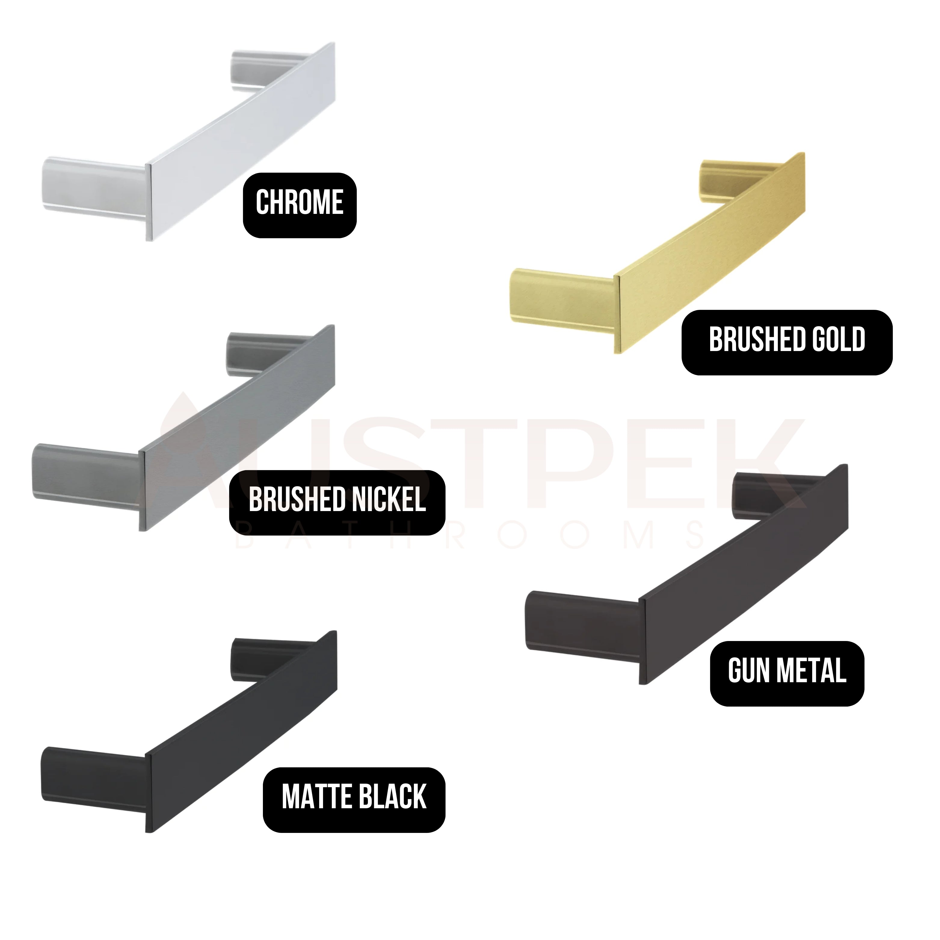 LINKWARE GABE HAND TOWEL HOLDER BRUSHED GOLD