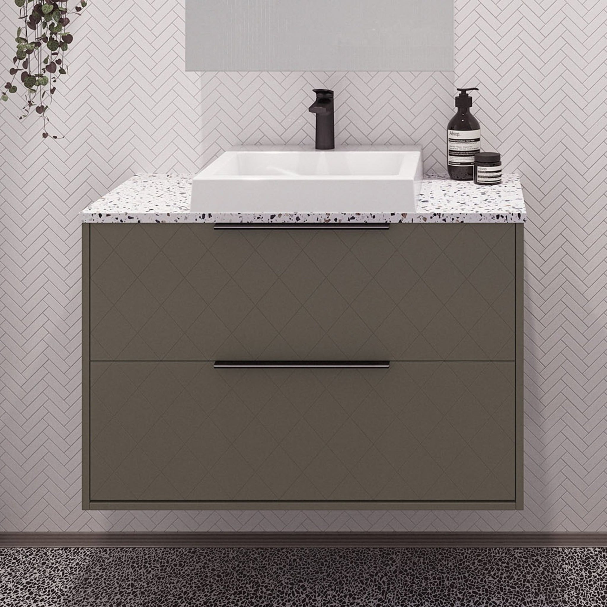 TIMBERLINE GRANGE CUSTOM WALL HUNG VANITY (ALL SIZING)