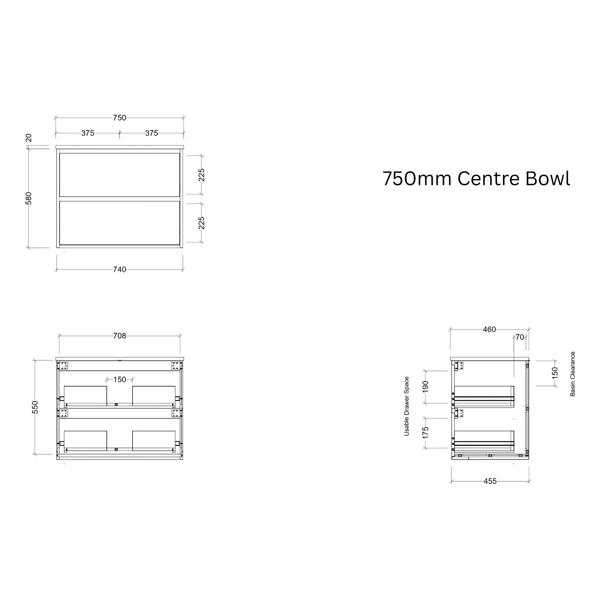 TIMBERLINE GRANGE CUSTOM WALL HUNG VANITY (ALL SIZING)