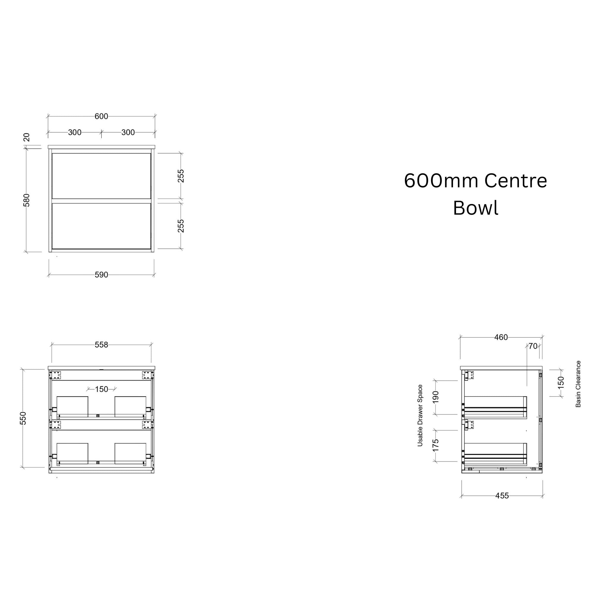 TIMBERLINE GRANGE CUSTOM WALL HUNG VANITY (ALL SIZING)