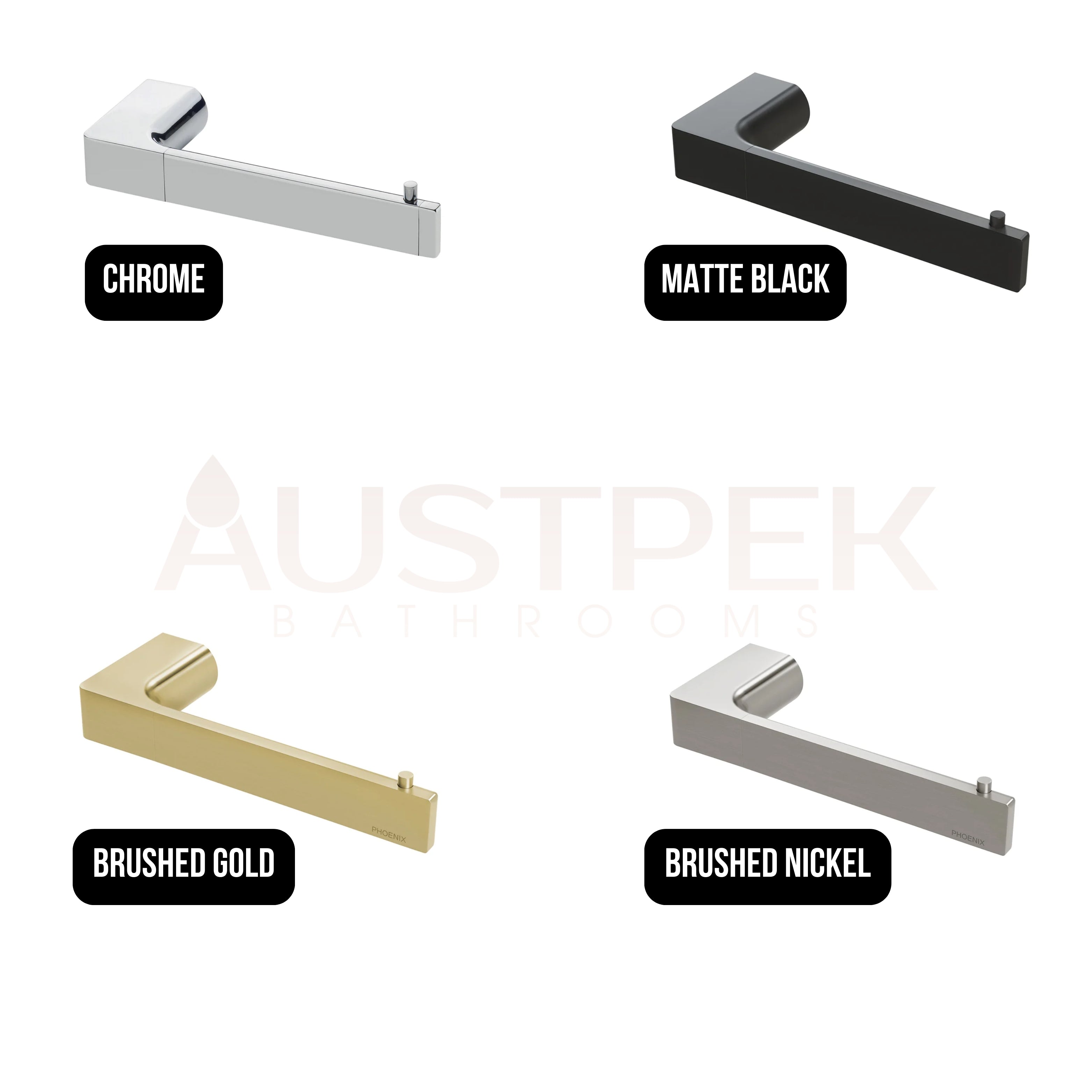 PHOENIX GLOSS TOILET ROLL HOLDER 176MM BRUSHED GOLD