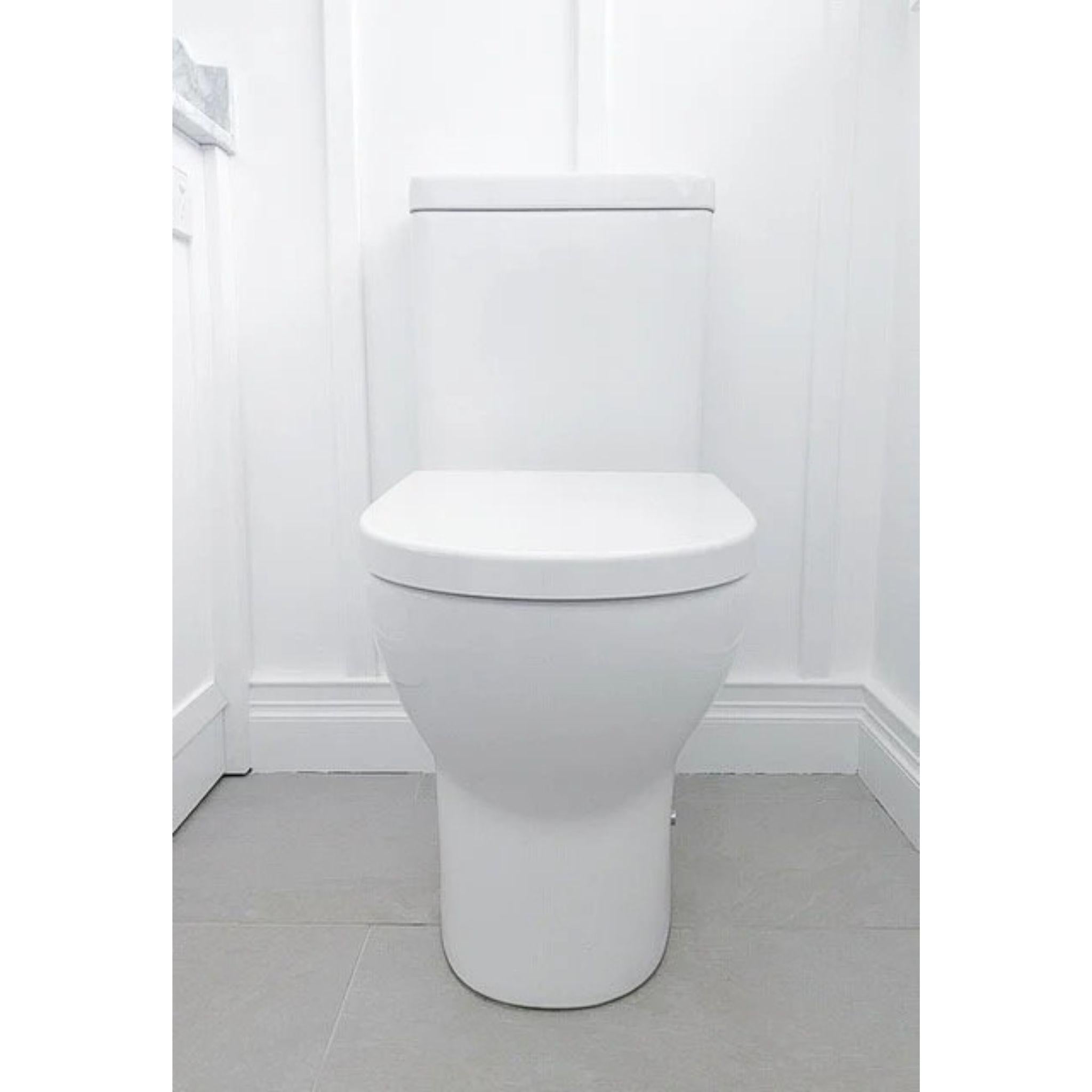 TURNER HASTINGS HARTLEY CLOSE COUPLED BACK TO WALL TOILET SUITE GLOSS WHITE