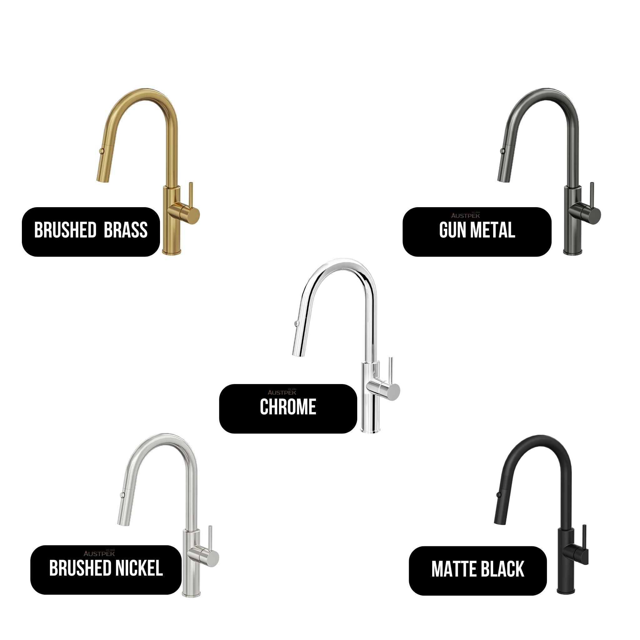 LINSOL HALO S2 LEAD FREE PULL OUT SINK MIXER 440MM MATTE BLACK