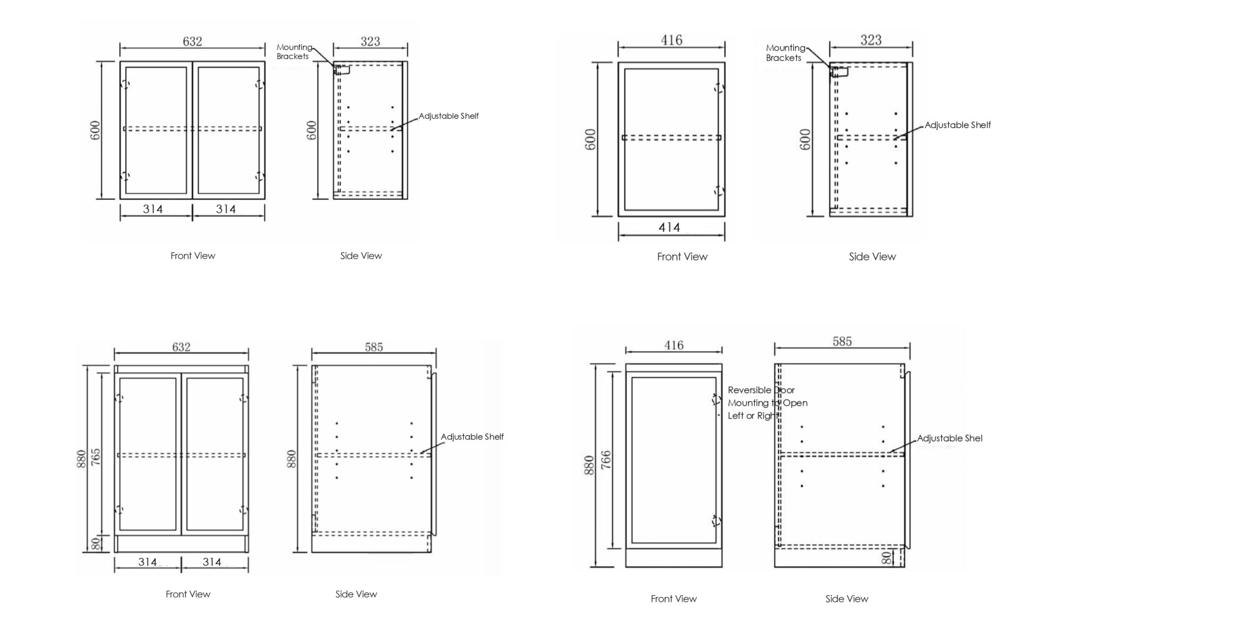OTTI HAMPSHIRE MATTE WHITE 1715MM LAUNDRY AND WALL CABINET WITH STONE TOP & SINK (PACKAGE-B)