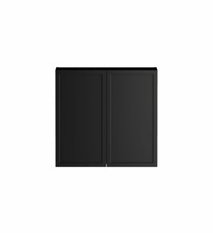 OTTI HAMPSHIRE MATTE BLACK 1300MM LAUNDRY AND WALL CABINET WITH STONE TOP & SINK (PACKAGE-A)