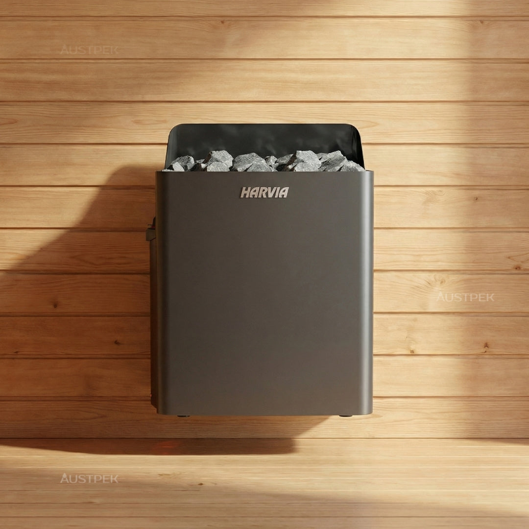 HARVIA MANUAL BLACK WALL HEATER 6KW - SW60