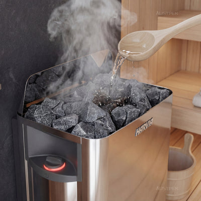 HARVIA MANUAL SILVER WALL HEATER 6KW - SW60