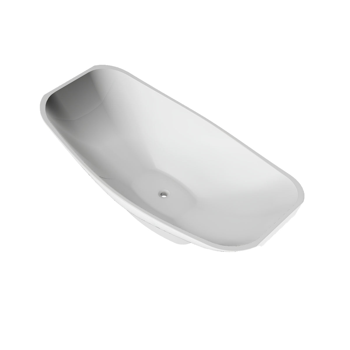 HAMMOCK MIRAGE SLIMLINE FREESTANDING BATHTUB ALABASTER 2000MM