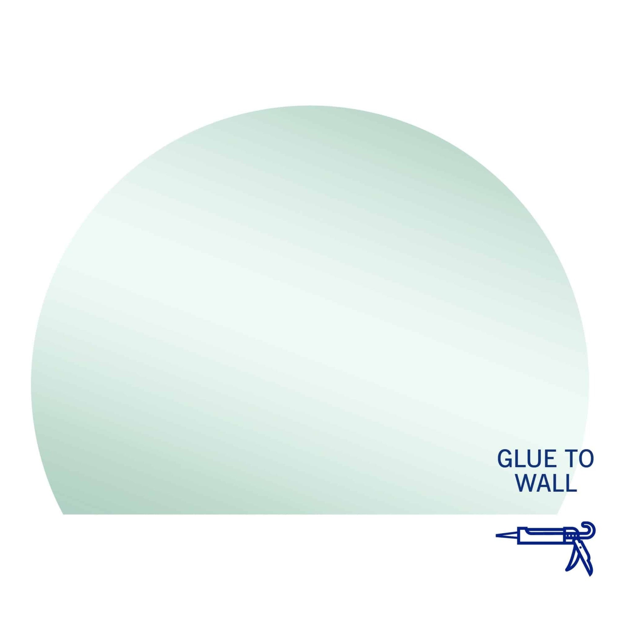 THERMOGROUP ABLAZE STANDARD D-SHAPE POLISHED EDGE GLUE MIRROR 1500MM