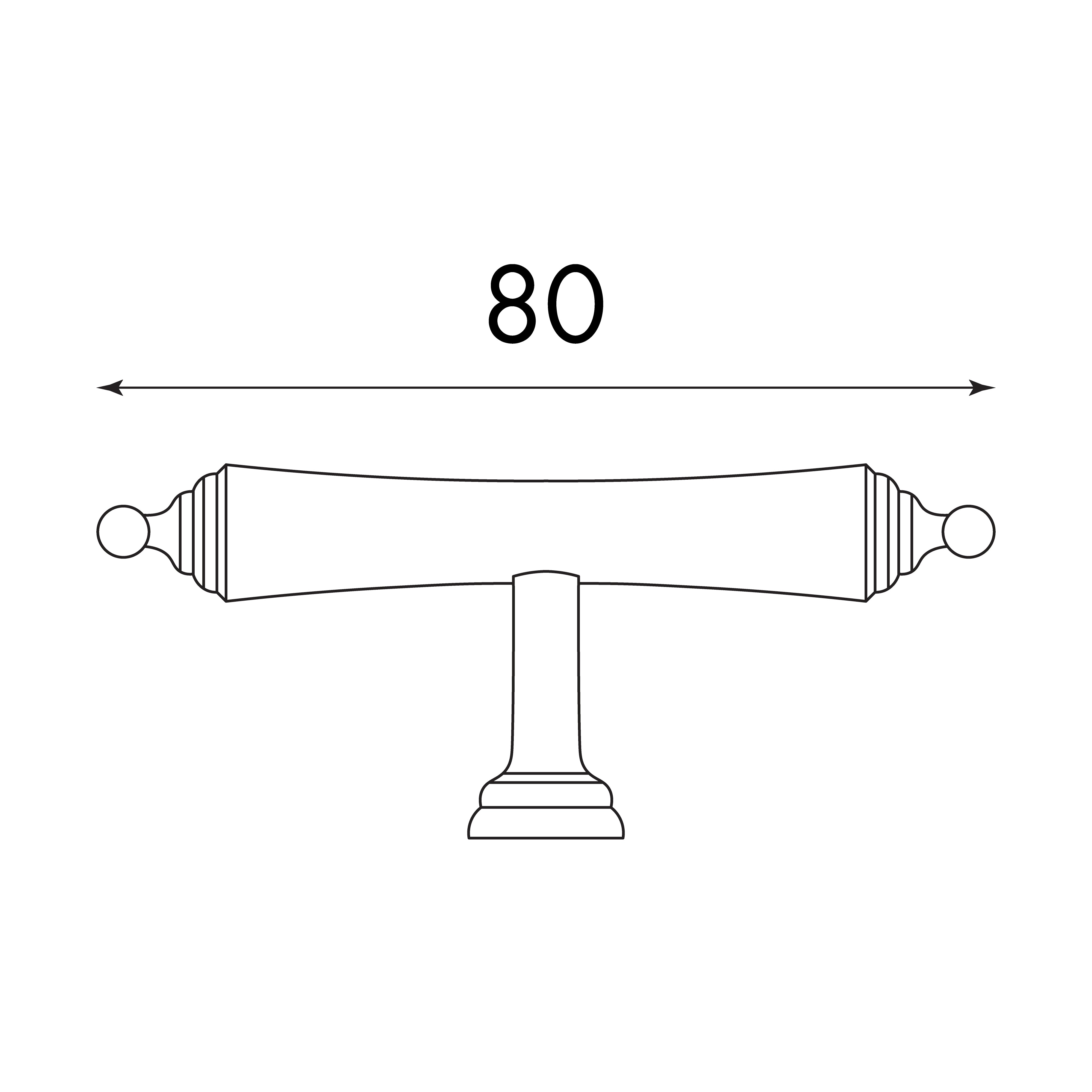 OTTI HEIRLOOM HANDLE GUN METAL (MULTIPLE SIZES AVAILABLE)