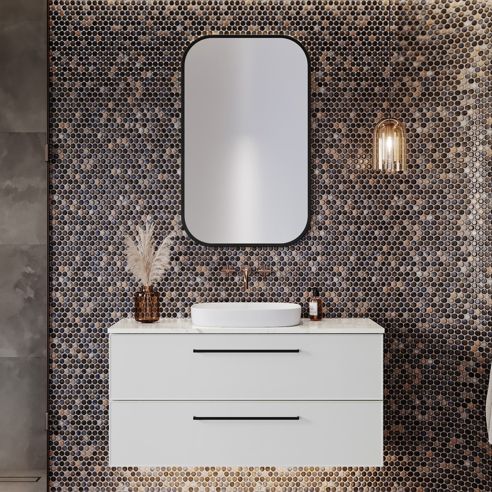 TIMBERLINE HENLEY CUSTOM WALL HUNG VANITY (ALL SIZING)