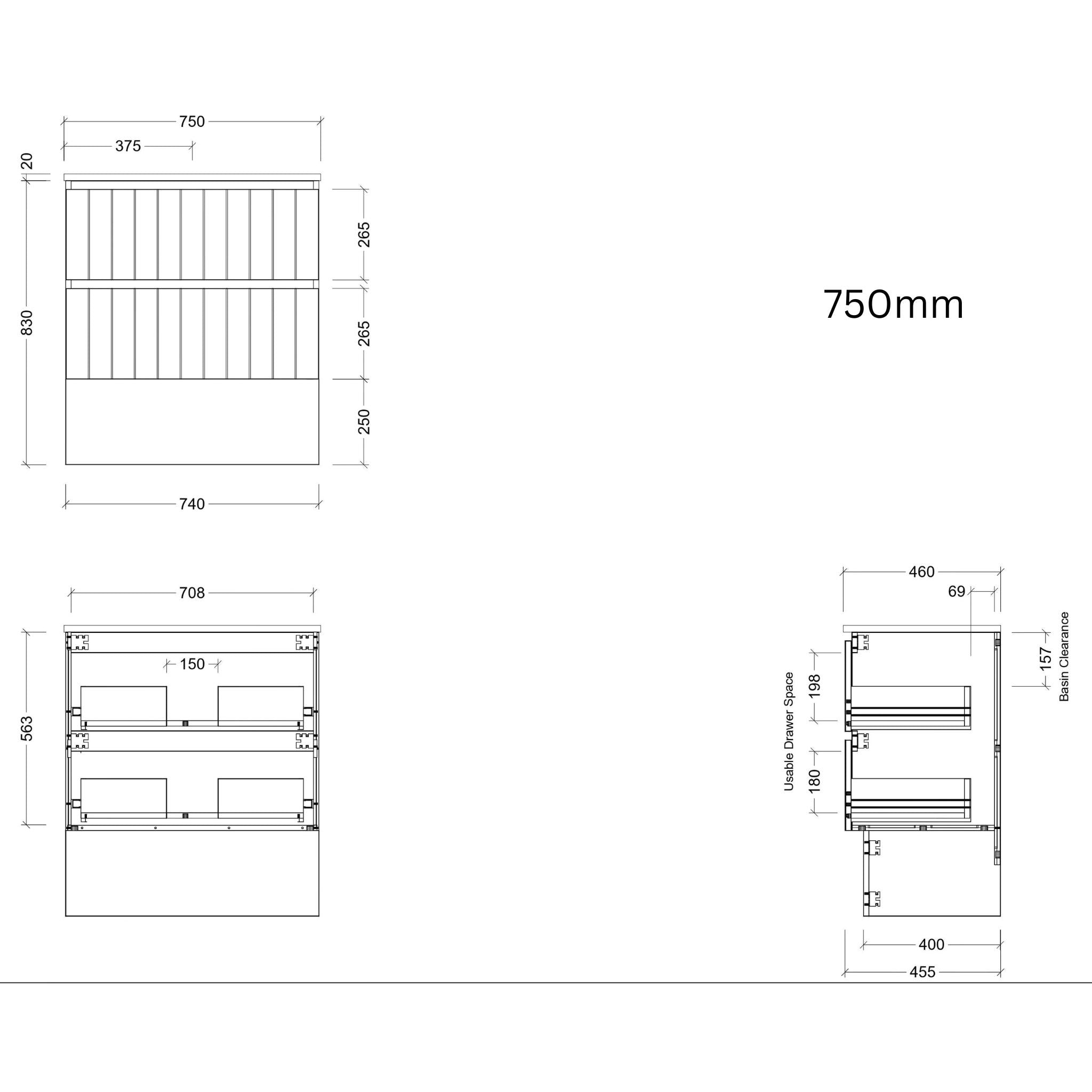 TIMBERLINE HENLEY CUSTOM FLOOR STANDING VANITY (ALL SIZING)