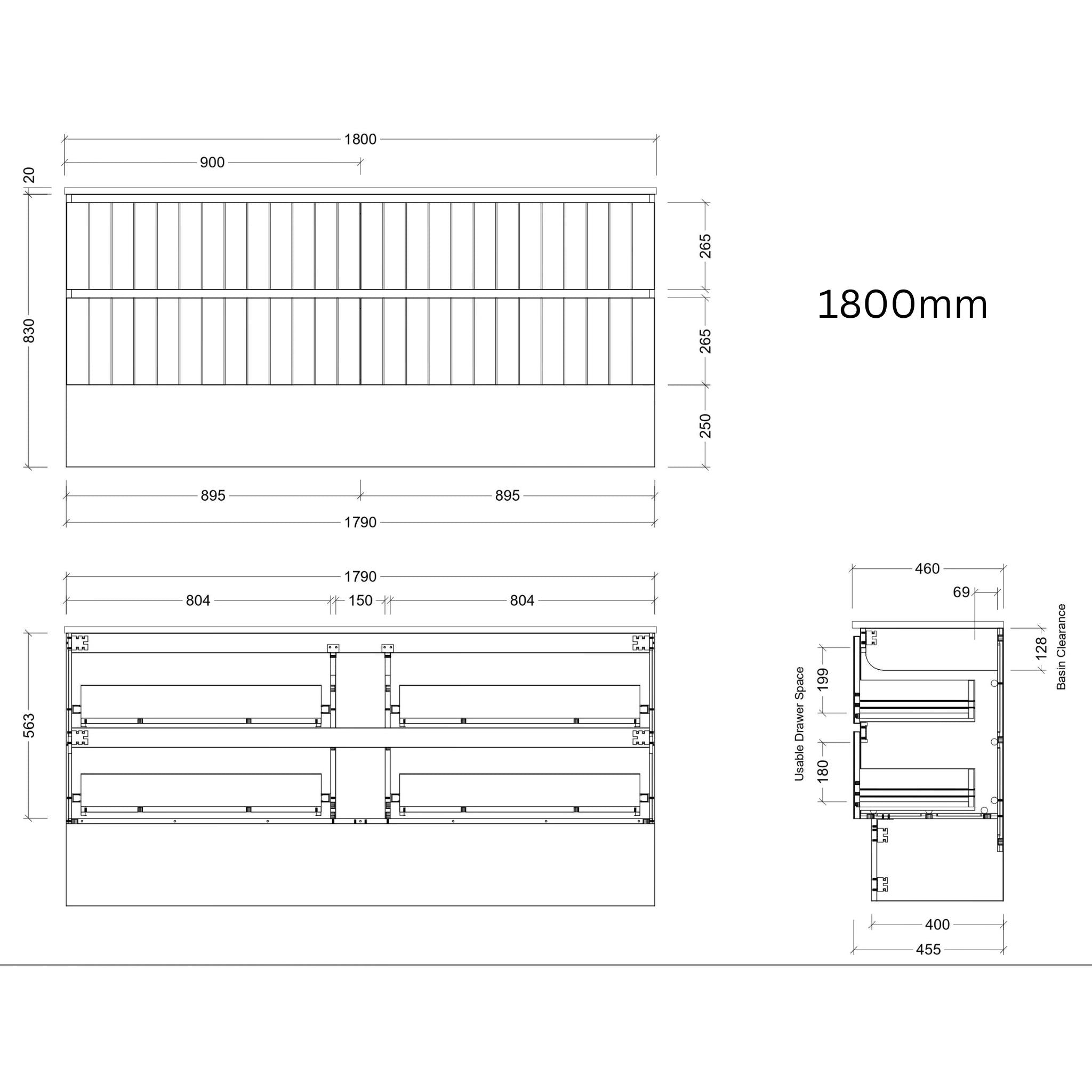 TIMBERLINE HENLEY CUSTOM FLOOR STANDING VANITY (ALL SIZING)