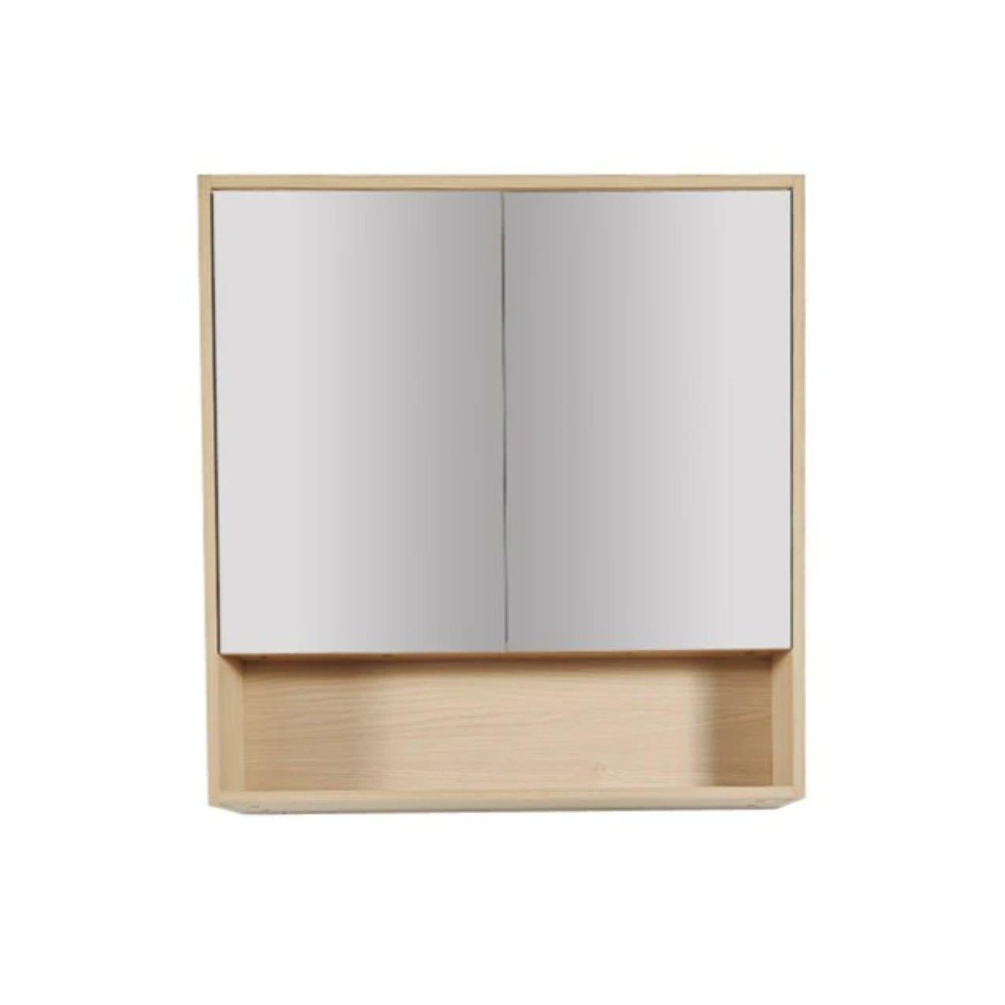 MERCIO HERA TAS OAK SHAVING CABINET 750X780MM
