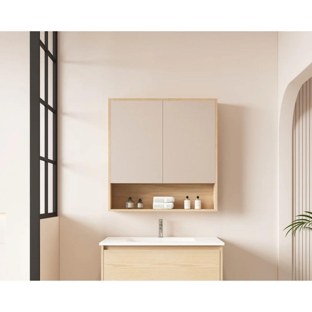 MERCIO HERA TAS OAK SHAVING CABINET 750X780MM