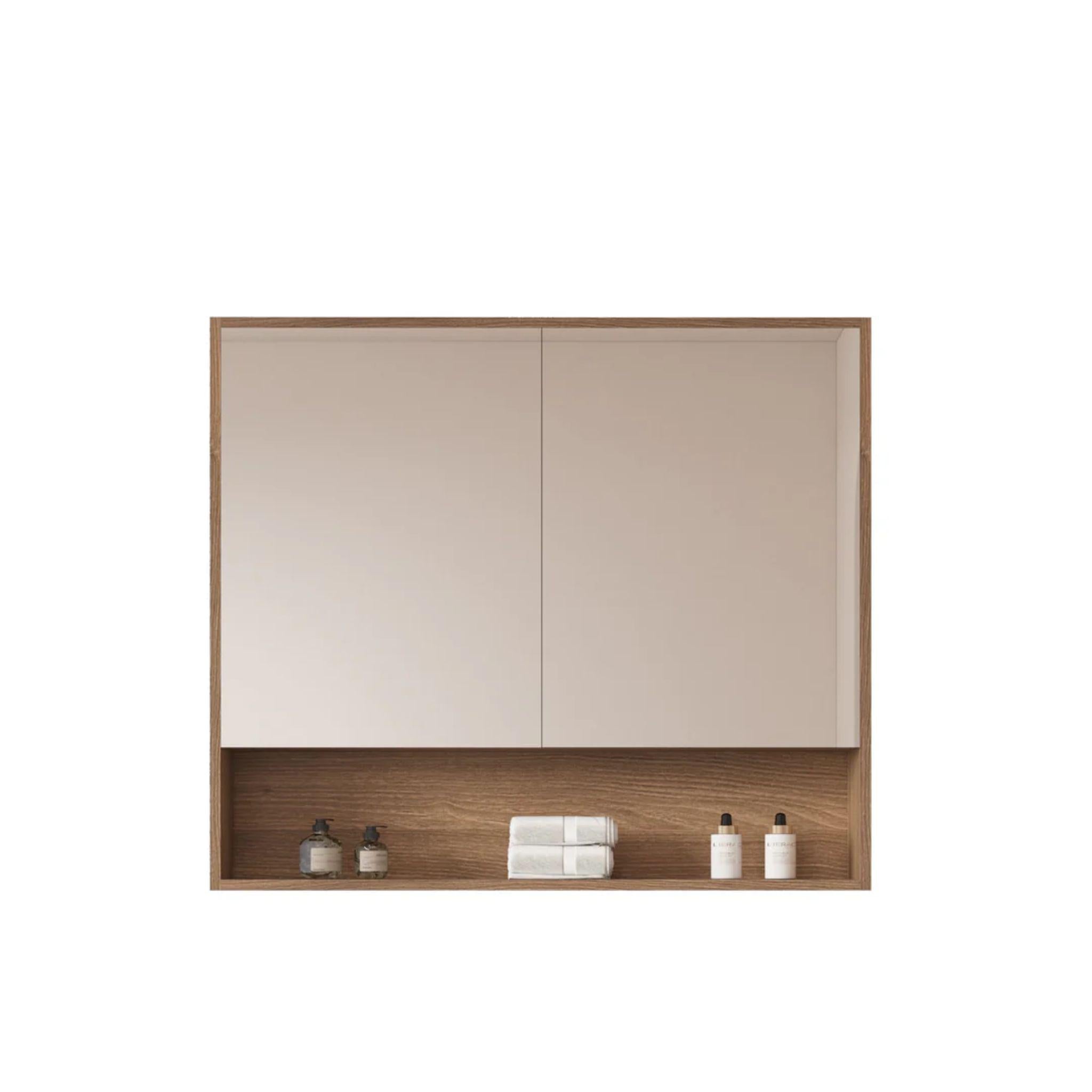 MERCIO HERA ELEGANT OAK SHAVING CABINET 900X780MM