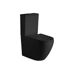 MERCIO HANI RIMLESS BACK TO WALL TOILET SUITE MATTE BLACK