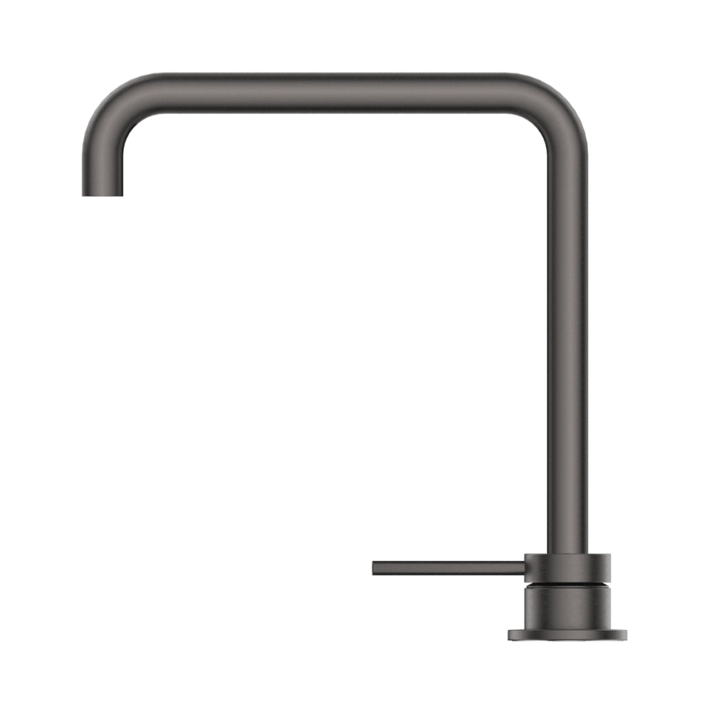 BELLA VISTA MICA LEAD FREE SOFT-SQUARE HOB SINK/BASIN MIXER SET 275MM GUN METAL