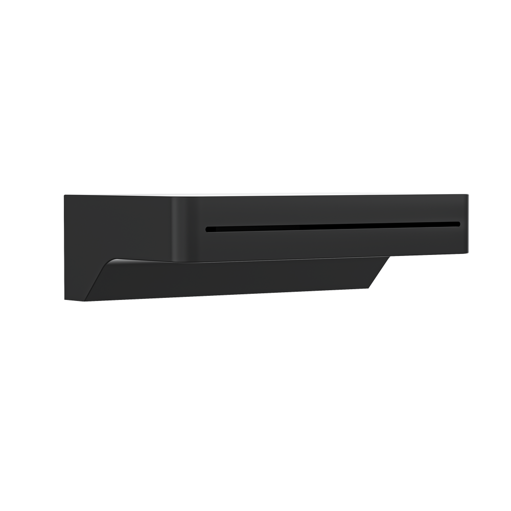 Linsol Hugo Waterfall Bath Spout 137mm Matte Black - Alternate View