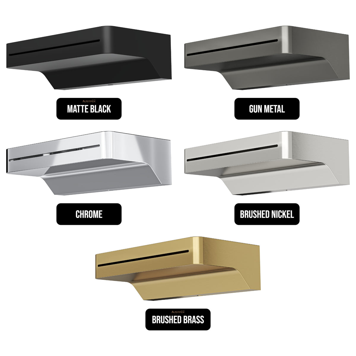 LINSOL HUGO WATERFALL BATH SPOUT 137MM BRUSHED NICKEL