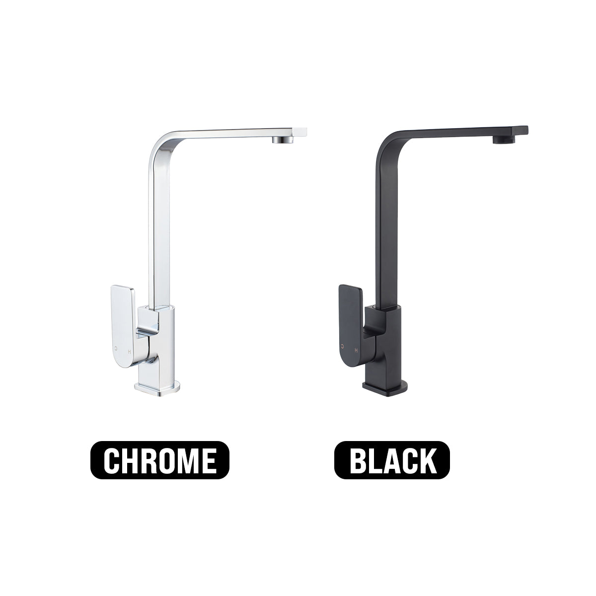 IKON FLORES SINK MIXER 323MM MATTE BLACK