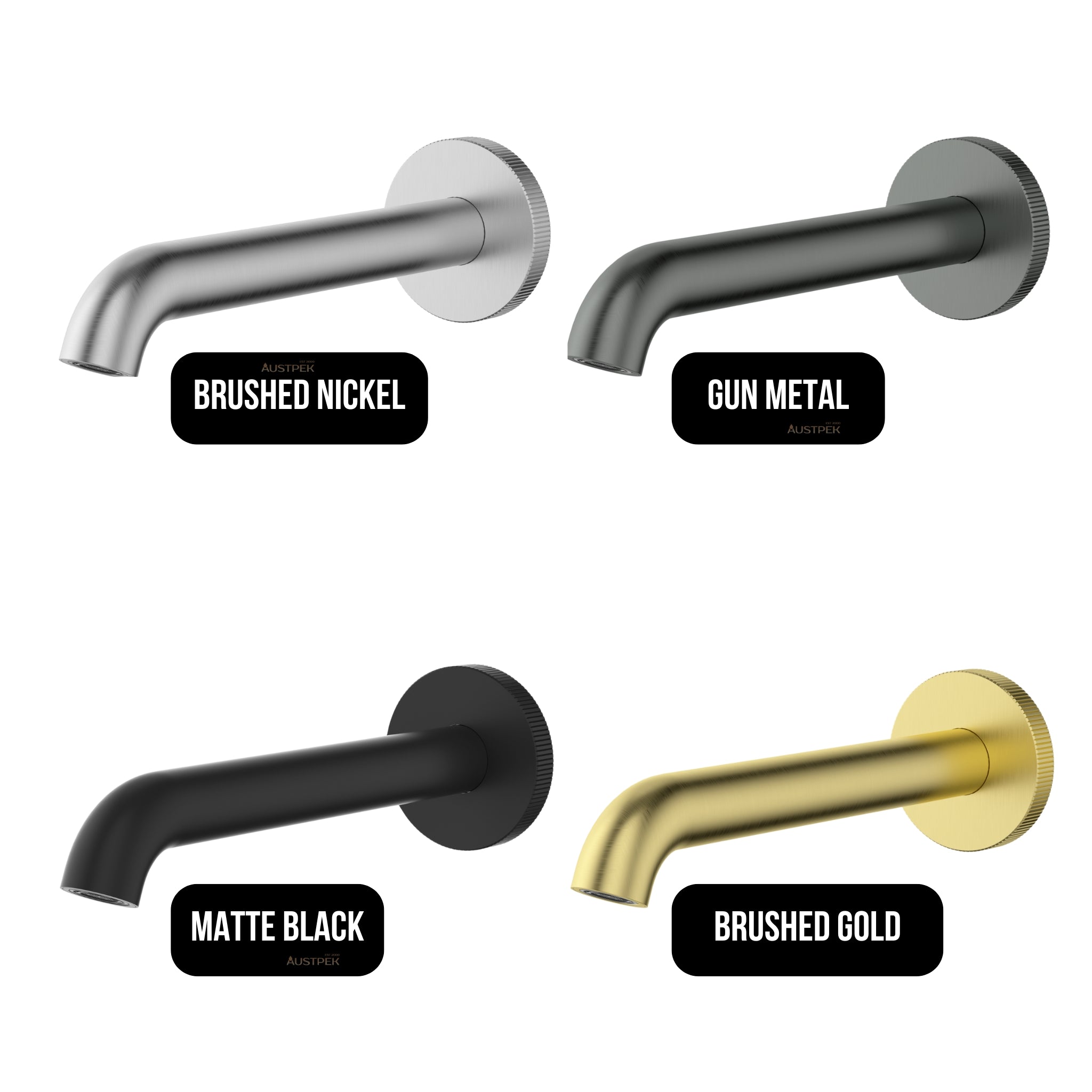 IKON LINIE LOW LEAD BATH SPOUT 180MM GUN METAL