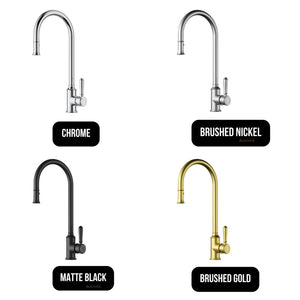 IKON CLASICO PULL OUT SINK MIXER CHROME