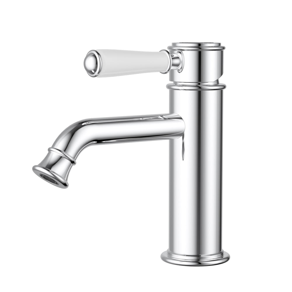 IKON CLASICO BASIN MIXER CERAMIC HANDLE 170MM CHROME