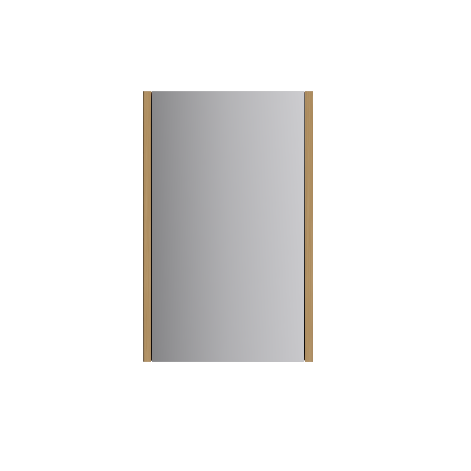 ORIO HAYMAN LIGHT WALNUT FLUTED MIRROR SHAVING CABINET 450MM