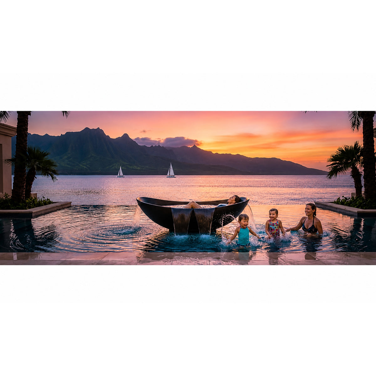 HAMMOCK MIRAGE MARK II FREESTANDING BATHTUB EBONY 2000MM