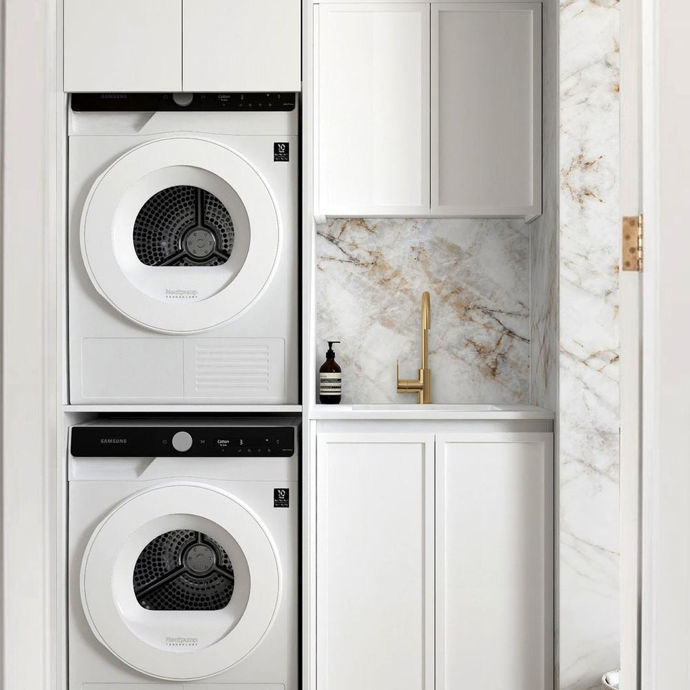 OTTI HAMPSHIRE MATTE WHITE 630MM BASE LAUNDRY CABINET
