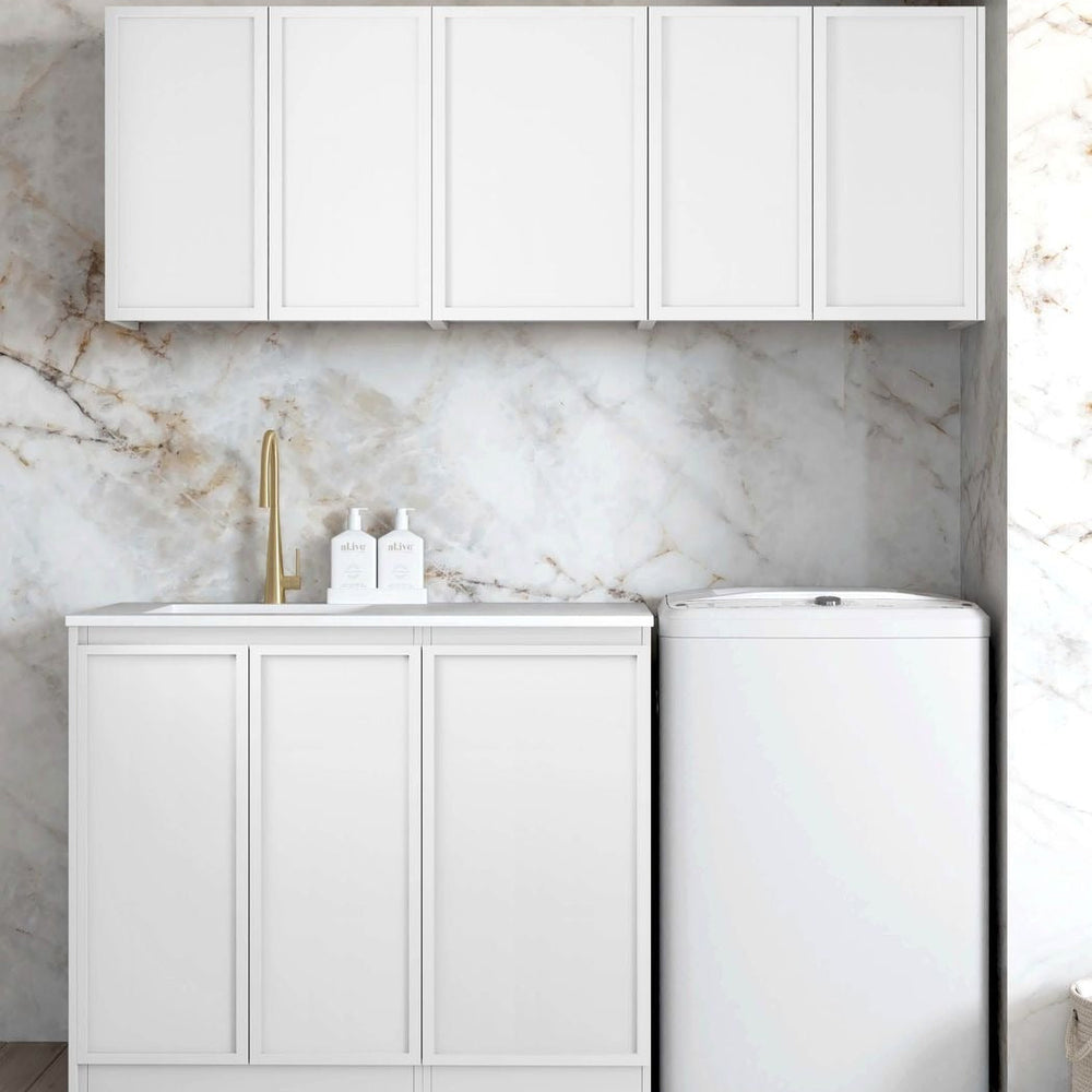 OTTI HAMPSHIRE MATTE WHITE 630MM BASE LAUNDRY CABINET