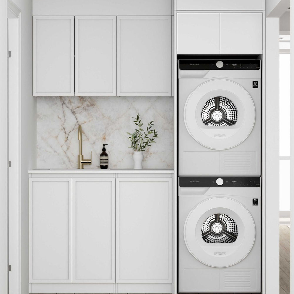 OTTI HAMPSHIRE MATTE WHITE 630MM BASE LAUNDRY CABINET
