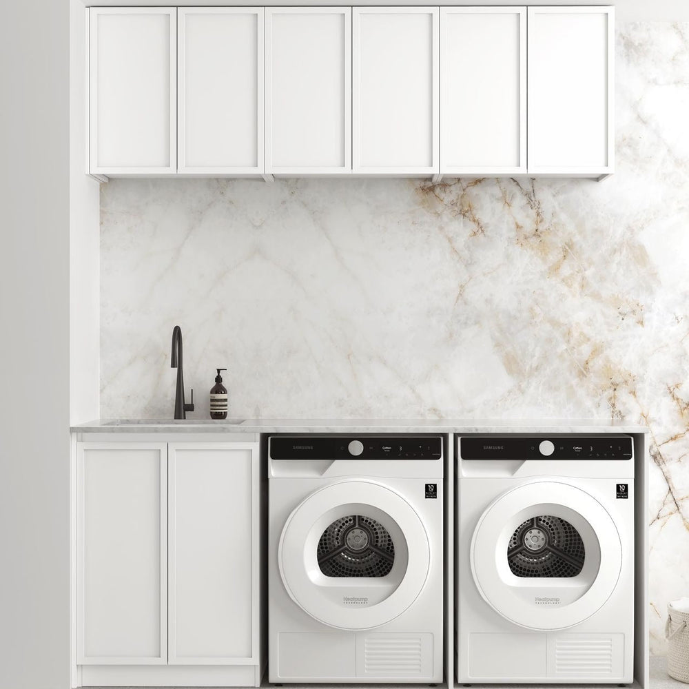 OTTI HAMPSHIRE MATTE WHITE 630MM BASE LAUNDRY CABINET