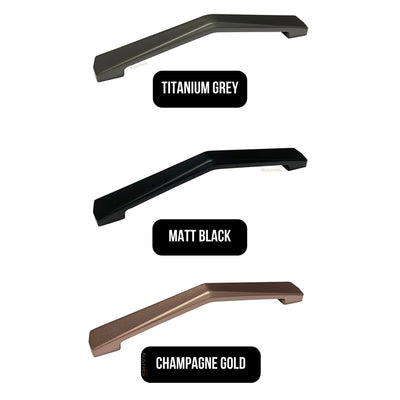 MODULR SQUARE HANDLE 128MM CHAMPAGNE GOLD