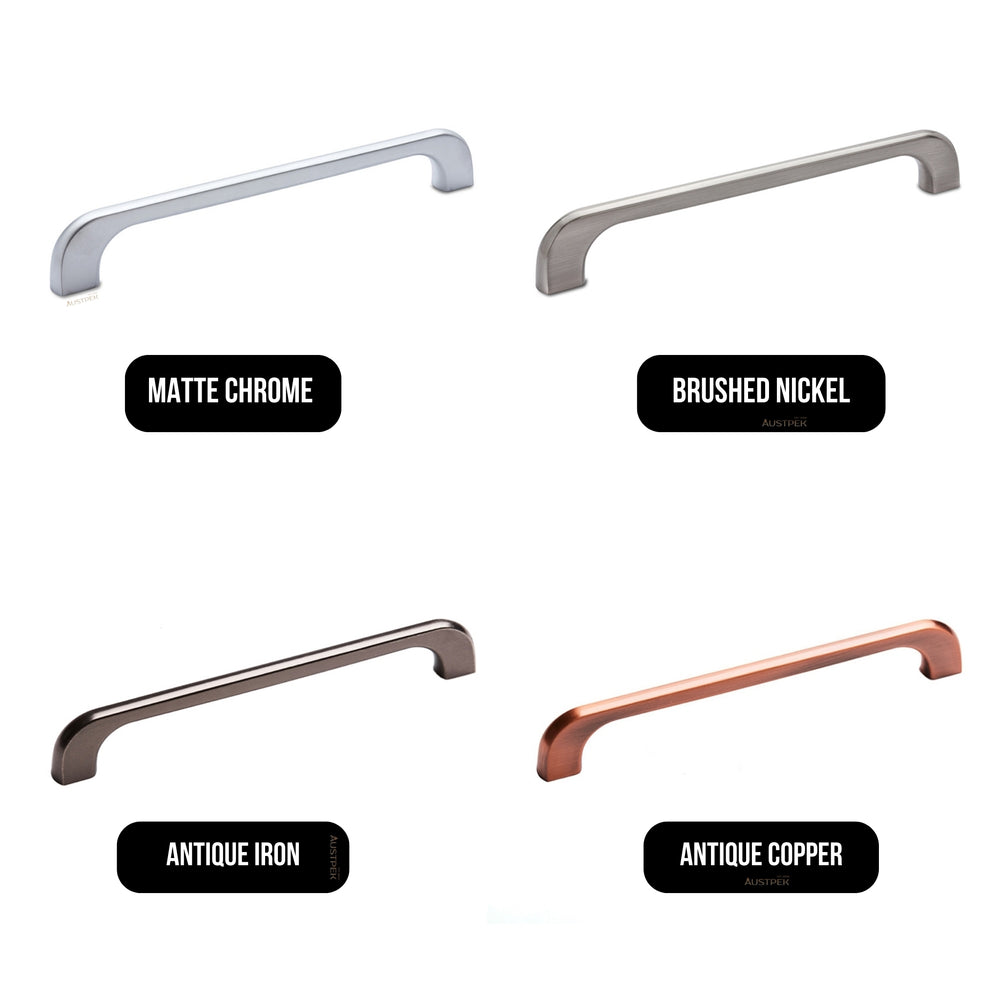 MODULR SQUARE HANDLE ANTIQUE IRON (AVAILABLE IN 128MM, 160MM, 224MM AND 320MM)