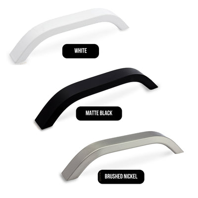 MODULR BOW HANDLE WHITE (AVAILABLE IN 128MM, 192MM, 256MM AND 416MM)