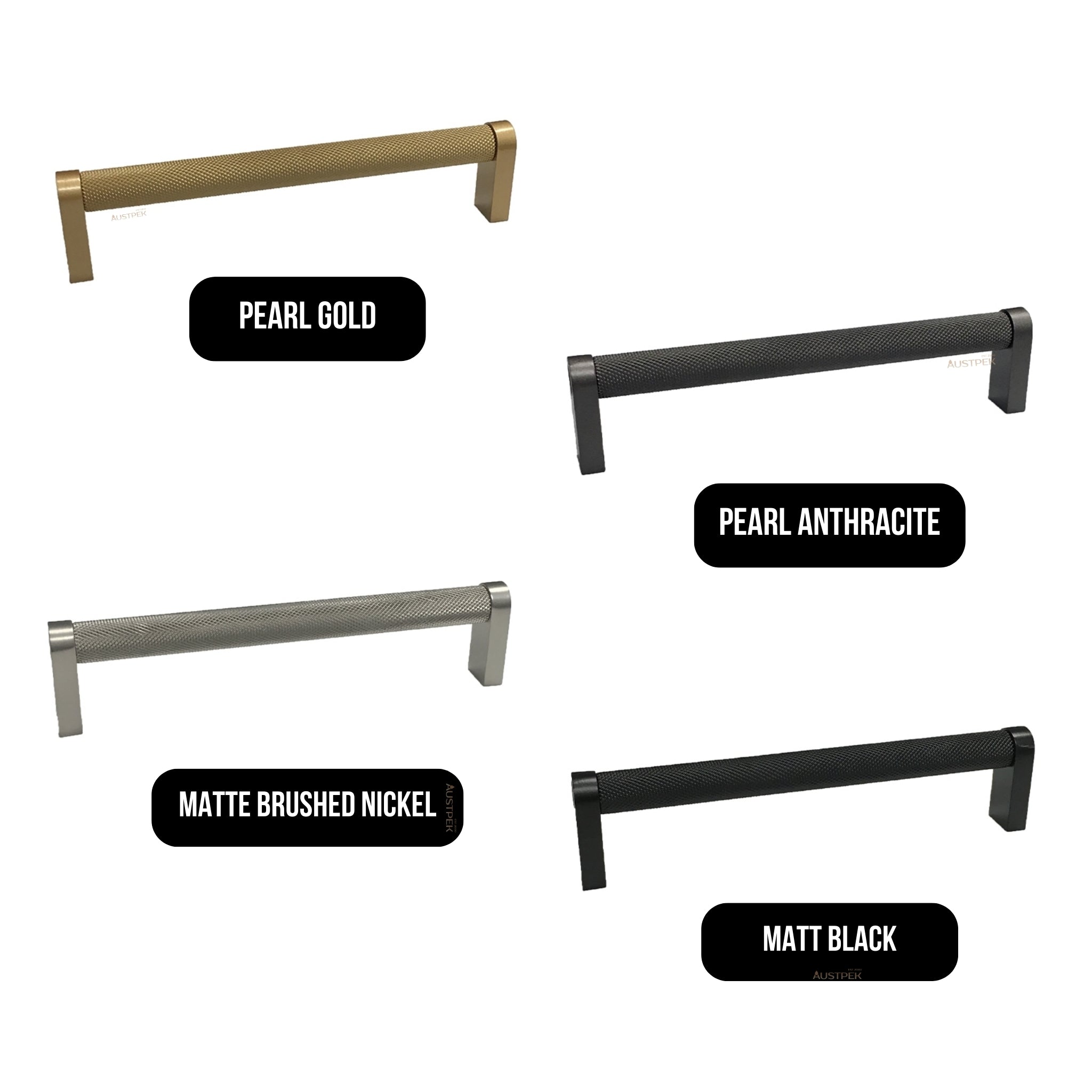 MODULR SQUARE HANDLE PEARL ANTHRACITE (AVAILABLE IN 160MM AND 320MM)