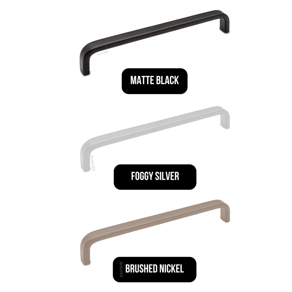 MODULR SQUARE HANDLE MATTE BLACK (AVAILABLE IN 128MM, 160MM, 224MM AND 320MM)