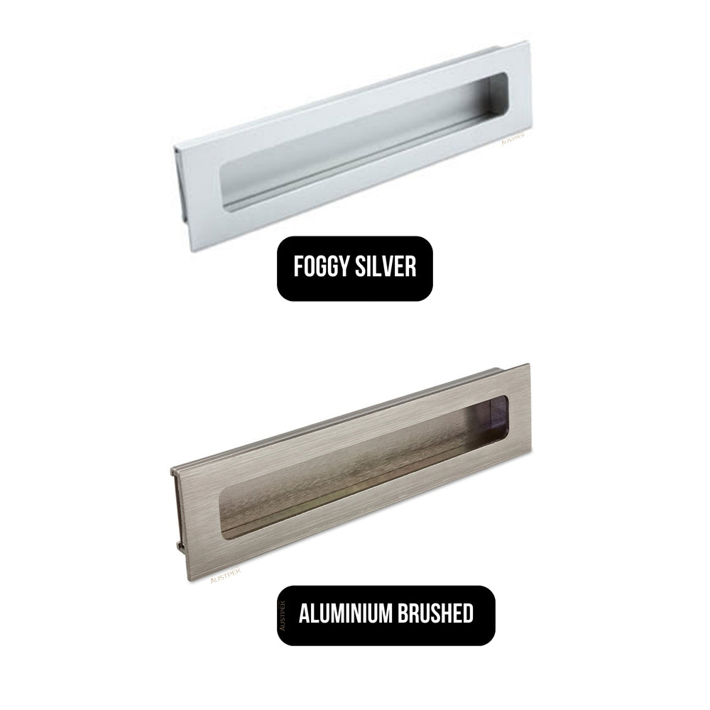 MODULR RECESSED HANDLE FOGGY SILVER (AVAILABLE IN 128MM AND 160MM)