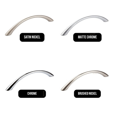 MODULR BOW HANDLE MATTE CHROME (AVAILABLE IN 96MM AND 128MM)