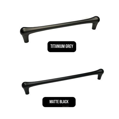MODULR SQUARE HANDLE TITANIUM GREY (AVAILABLE IN 128MM, 160MM, 224MM AND 320MM)