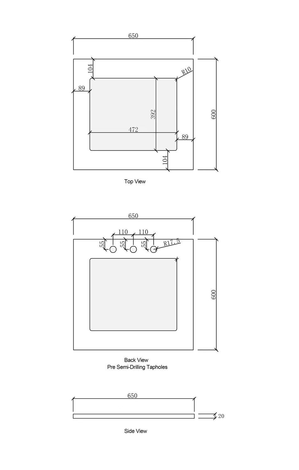 OTTI HAVANA SABLE WALNUT FLUTED 1305MM LAUNDRY AND WALL CABINET WITH STONE TOP & SINK (PACKAGE-C)
