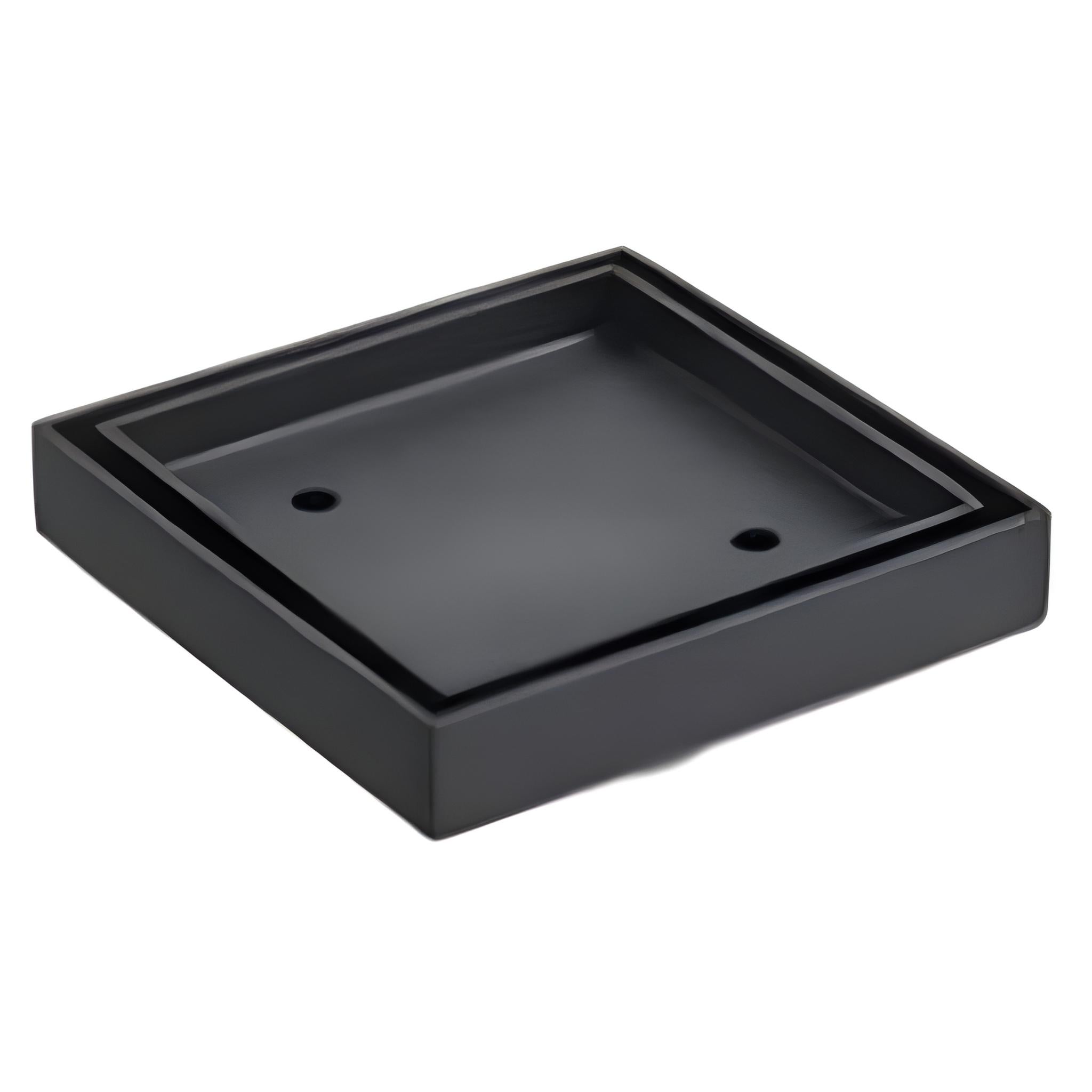 INFINITY SLIM SQUARE TILE INSERT FLOOR DRAIN 115MM BLACK