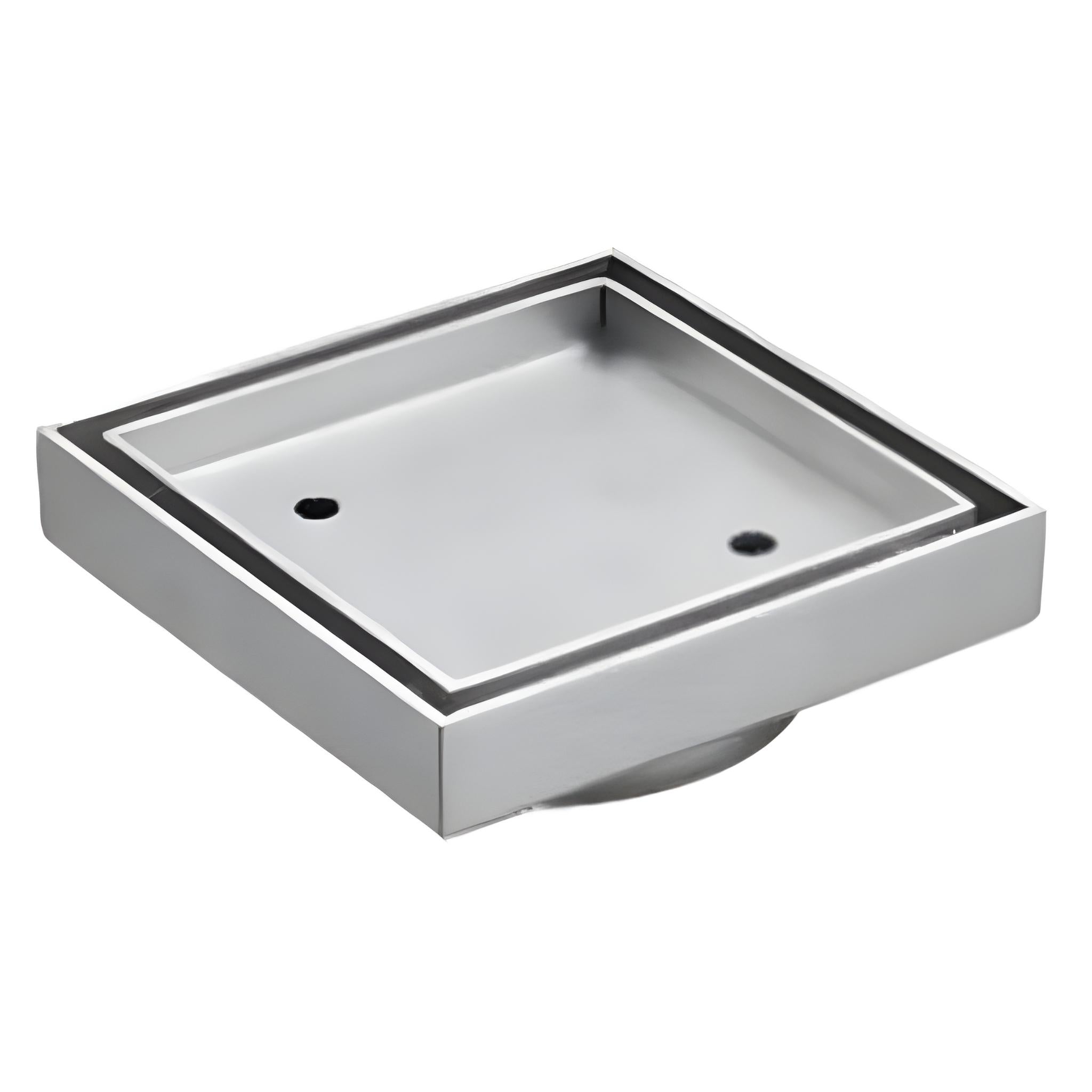 INFINITY TILE INSERT FLOOR DRAIN 115MM BRUSHED CHROME