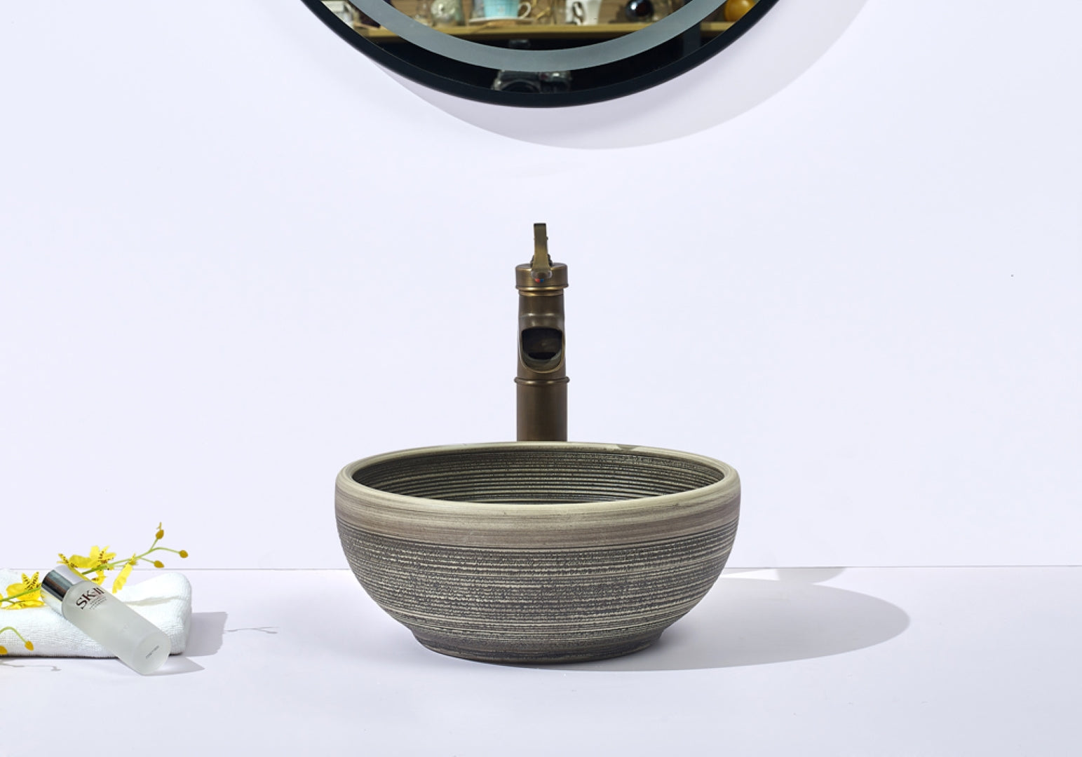 INFINITY ABOVE COUNTER BASIN ROUND PORCELAIN 360MM