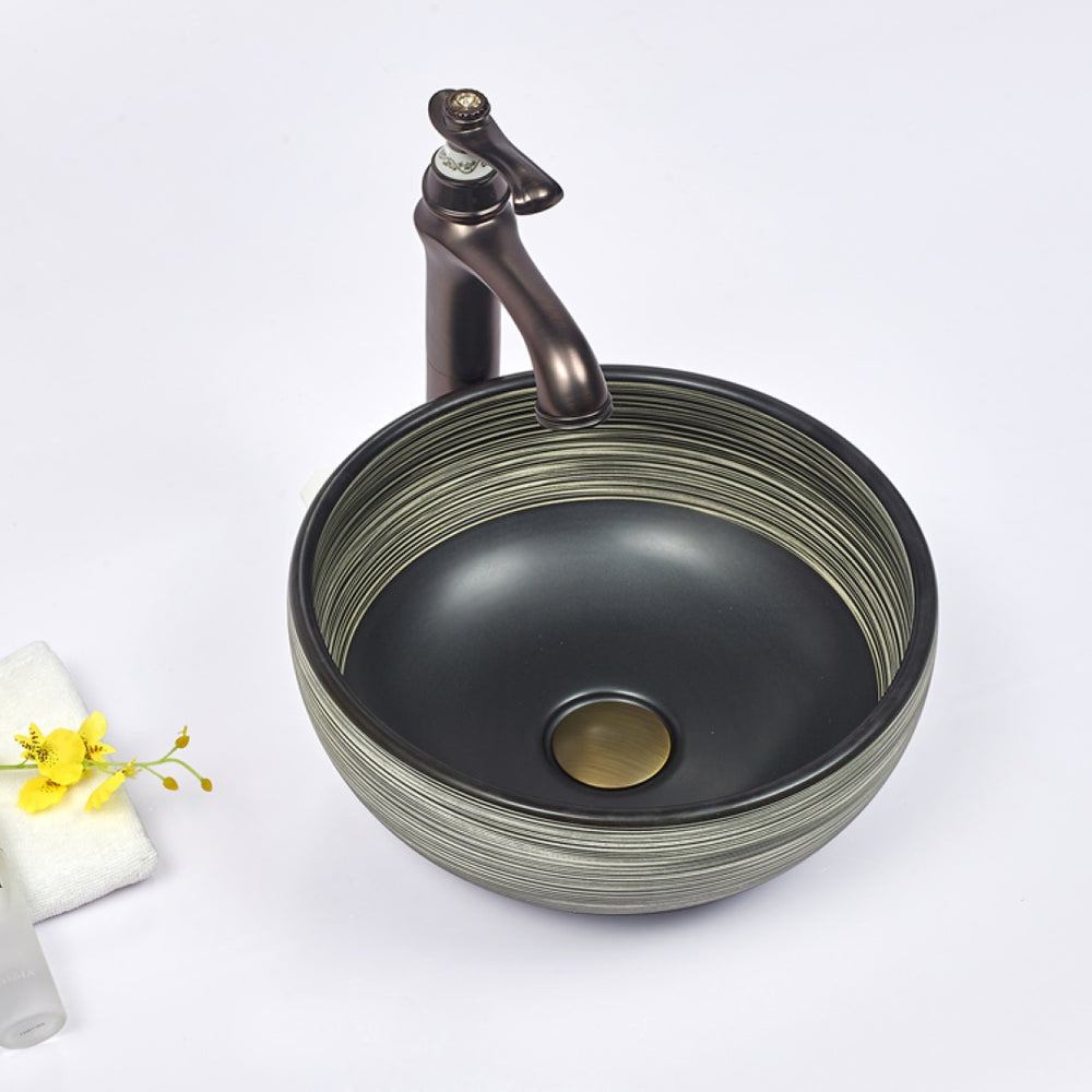 INFINITY ABOVE COUNTER BASIN ROUND PORCELAIN 360MM
